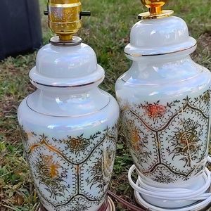 Antique French Lamp Set - RARE!